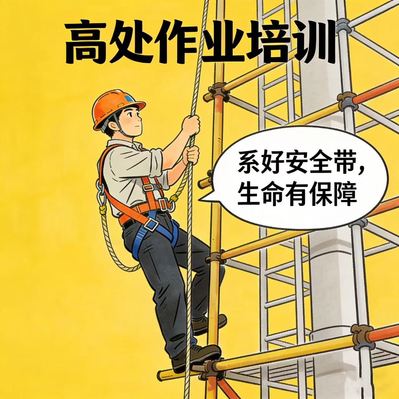 高处作业线下面授培训通知